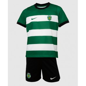 Sporting CP Hjemmebanesæt Børn 2023-24 Kort ærmer (+ korte bukser)
